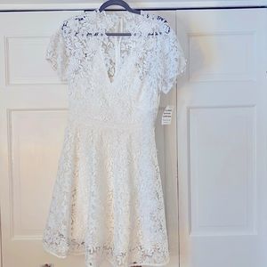 Shoshanna Santenay Lace Fit-and-Flare Dress $398 Size 8  NEW Perfect for bridal